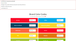 Desktop Screenshot of brandcolorcodes.com